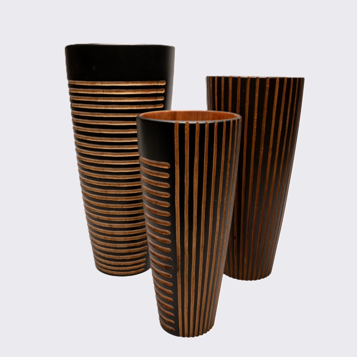 studio shoot of the set of the Vase