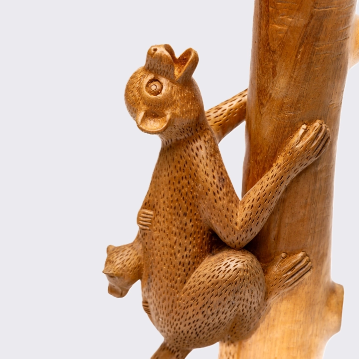Studio shoot of the lemur sculpture