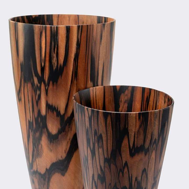 Close-up view of the vase's details.