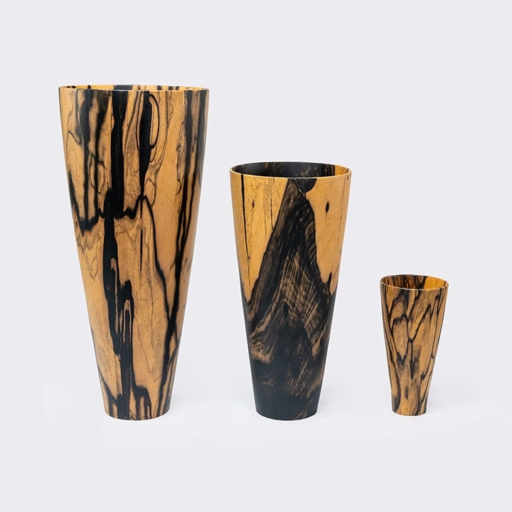 Studio shot featuring a set of vases