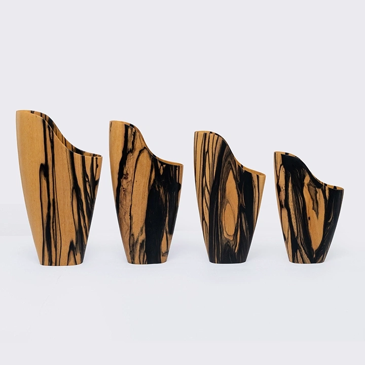 Studio shot featuring a set of vases