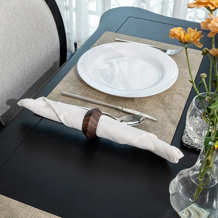 Studio shot of the napkin rings.