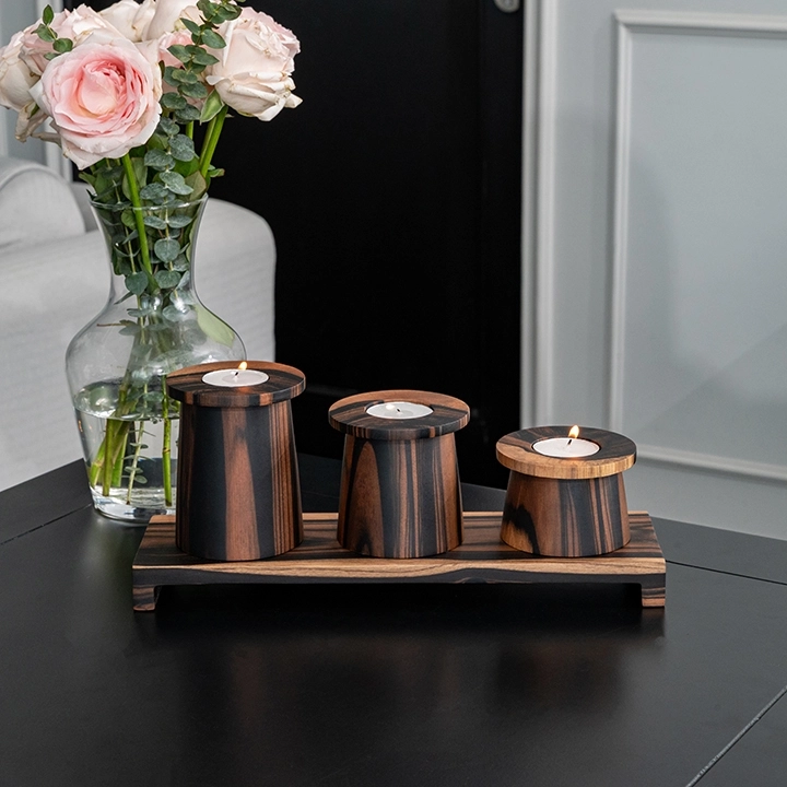 image showcasing the candle holder in use