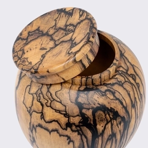 Close-up view of the jar's details.