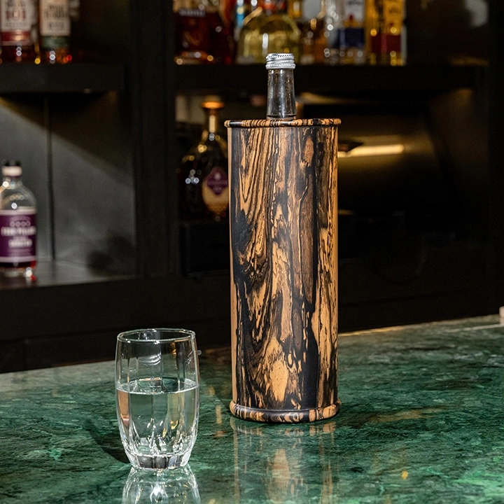 Rotating view highlighting the bottle holder's features