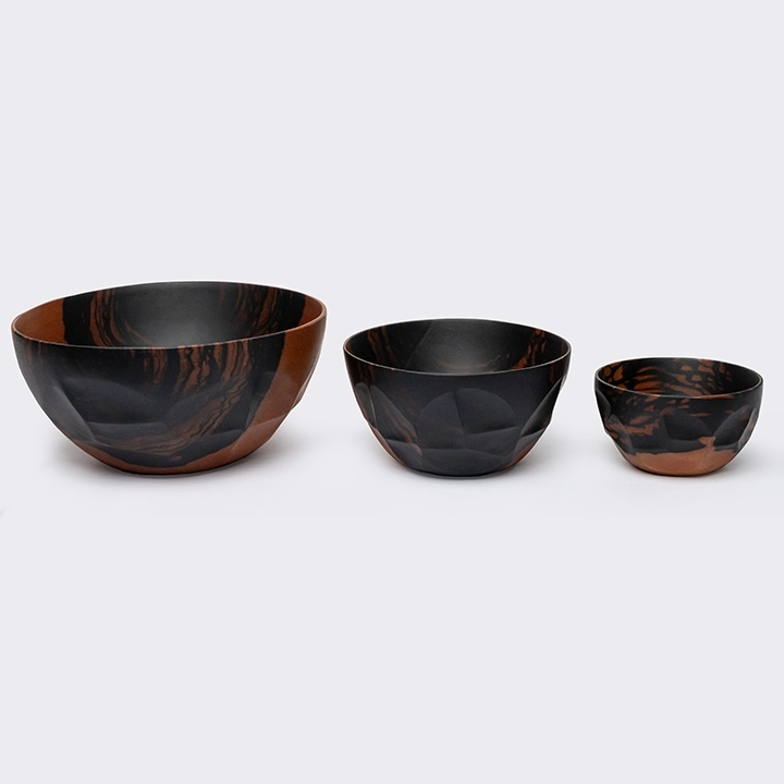 Studio shot featuring a set of  Bowls