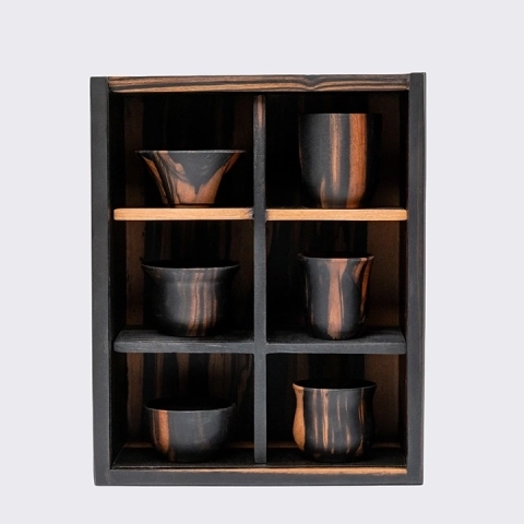 Studio Picture of differents sake cups 