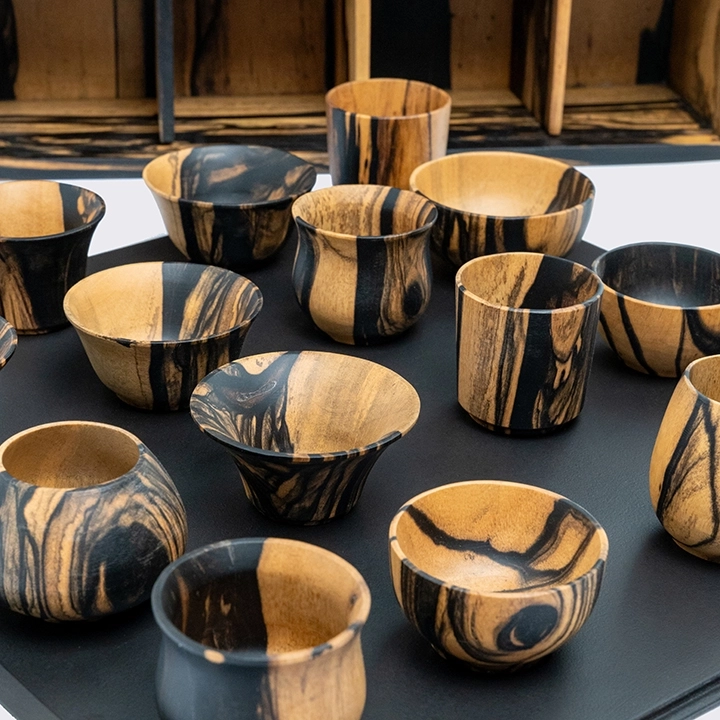 Studio Picture of differents sake cups 