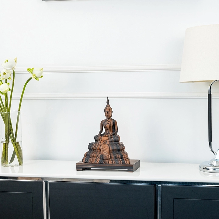 Picture in situ of the Sitting Buddha