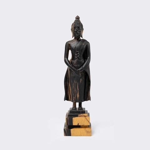 Studio picture of the Standing Buddha Hands Down Crossed