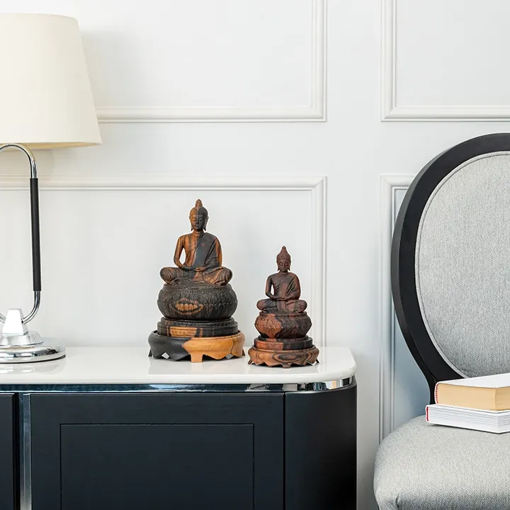 Studio shoot of the buddha sculpture