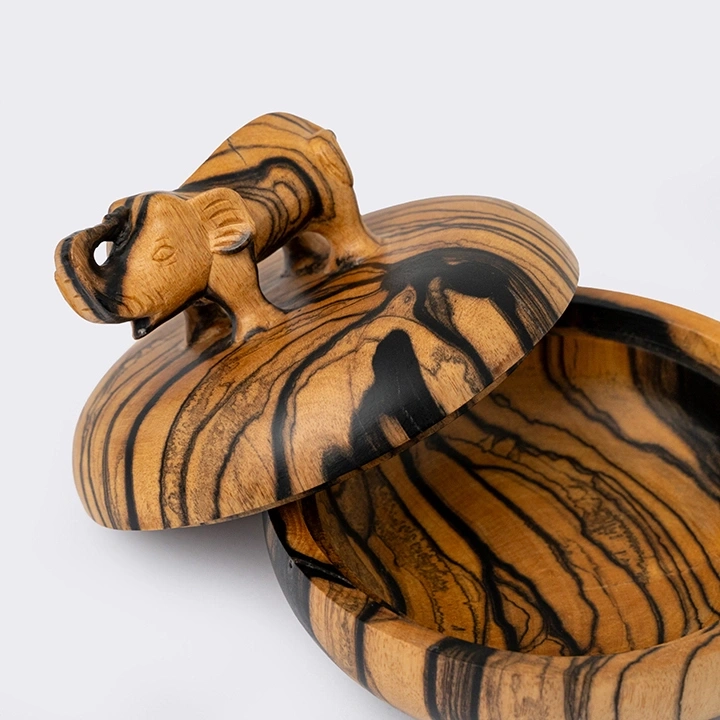 Close-up view of the box's details.