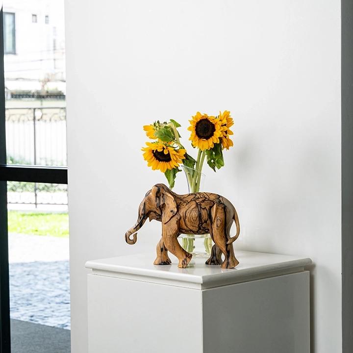 Studio shot of the Elephant sculpture