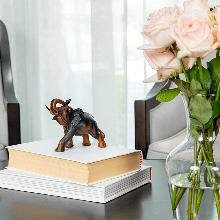 Studio shot of the Elephant sculpture.