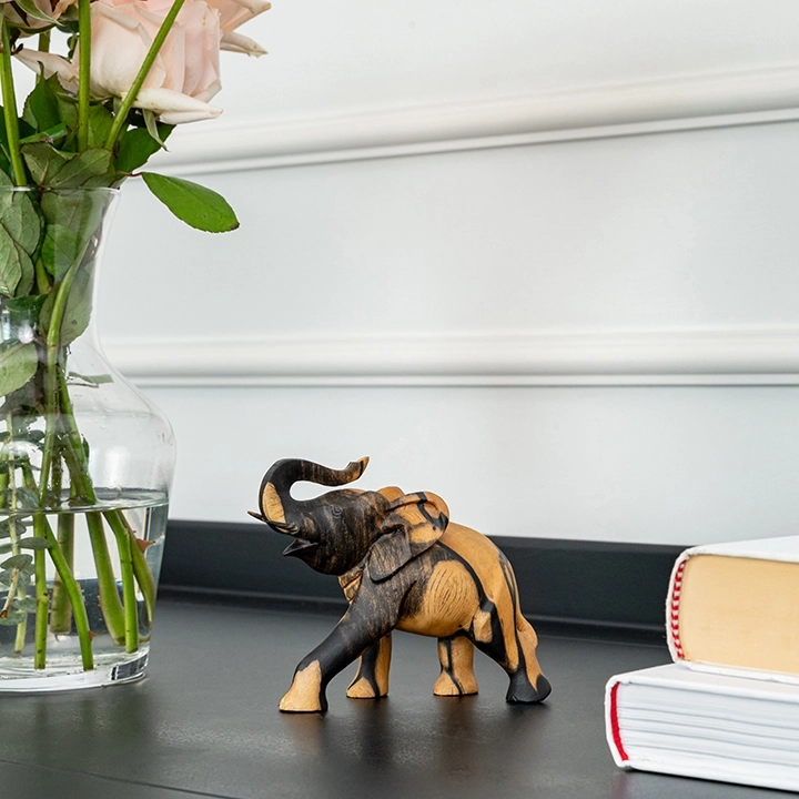 Studio shot of the Elephant sculpture.