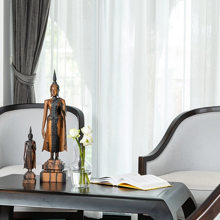 Image showcasing the Budhha Sculpture in use.