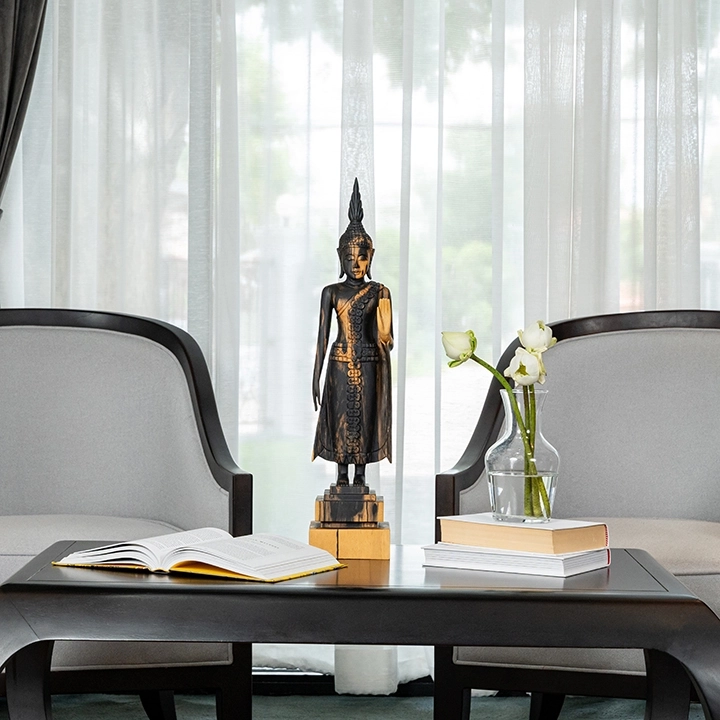 Image showcasing the Budhha Sculpture in use