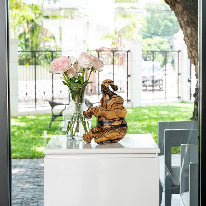 Image showcasing the elephant sculpture in use.