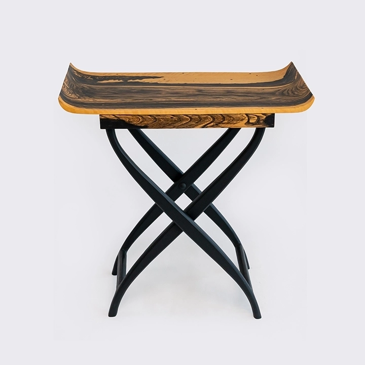 close-up view of the table