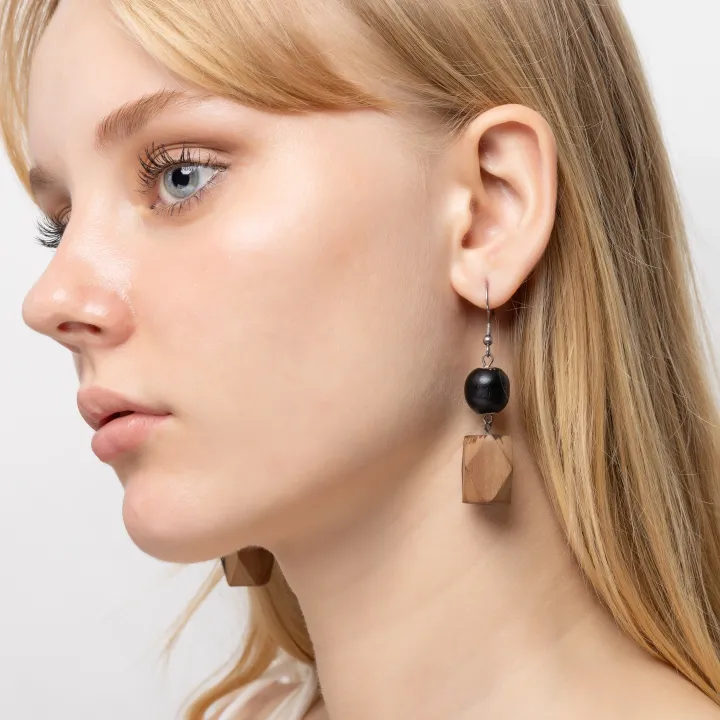 Image showcasing the earrings in use 