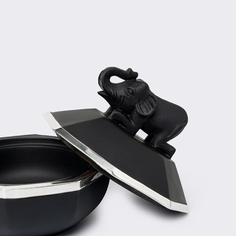 Close-up view of the box's details.